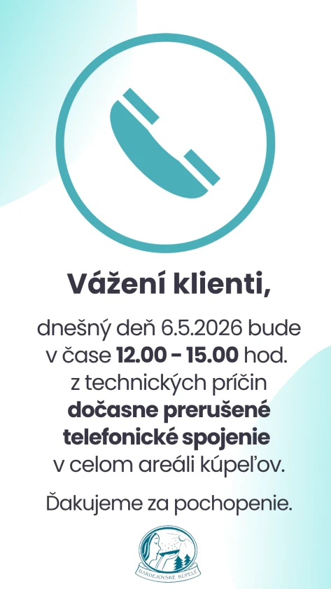 Prerušenie telefonickej linky 6.5.2026